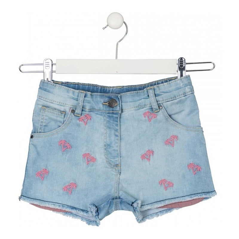 Short Cómodo Para Niña Mod.21g-6010al Marca Losan®