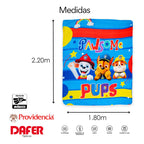 Cobertor Ligero Super Suave Matrimonial Diseños Providencia® Paw Patrol Pawsome  850 G Multicolor