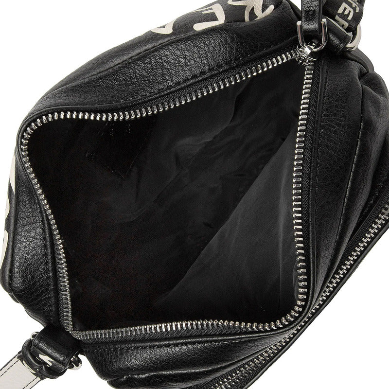 Bolso Pequeño Para Mujer Mod.22waxpay/2000 Desigual® Negro Lisa Níquel Multicolor