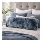 Almohada Abrazable Peluda 110cm X 40 Cm Marca Pillow Lart® Azul Oscuro