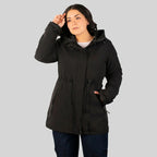 Chamarra Rompevientos Para Mujer Dw86-ny8595l Greenlander® Negro 2x Lisa