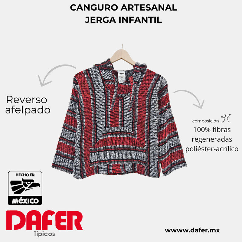 Sudadera Canguro Artesanal De Jerga Infantil