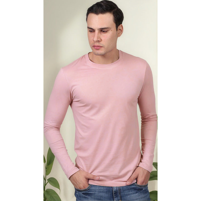 Playera Manga Larga Para Hombre Mod. A25303 Marca Bobois®