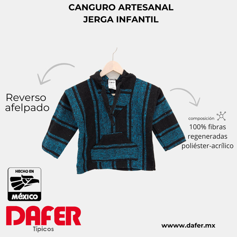 Sudadera Canguro Artesanal De Jerga Infantil