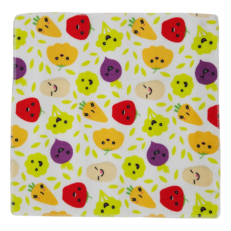 Servilleta De Cocina Multiusos Microfibra Estampada 40x40 Cm