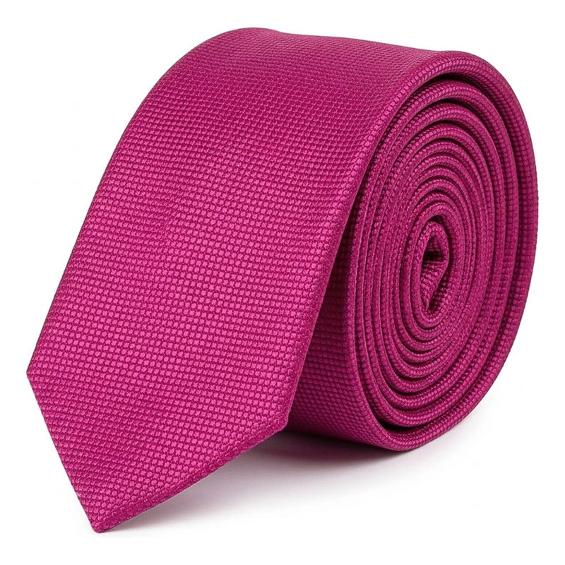 Corbata Elegante Para Hombre Eventos Y Negocios Marca Cotu® Fucsia Texturizado 164 Cm