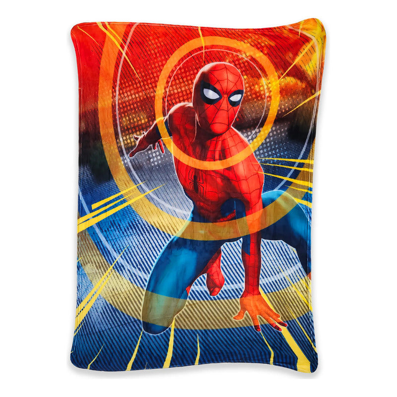 Cobertor Ligero Super Suave Matrimonial Diseños Providencia® Spiderman 850 G Multicolor