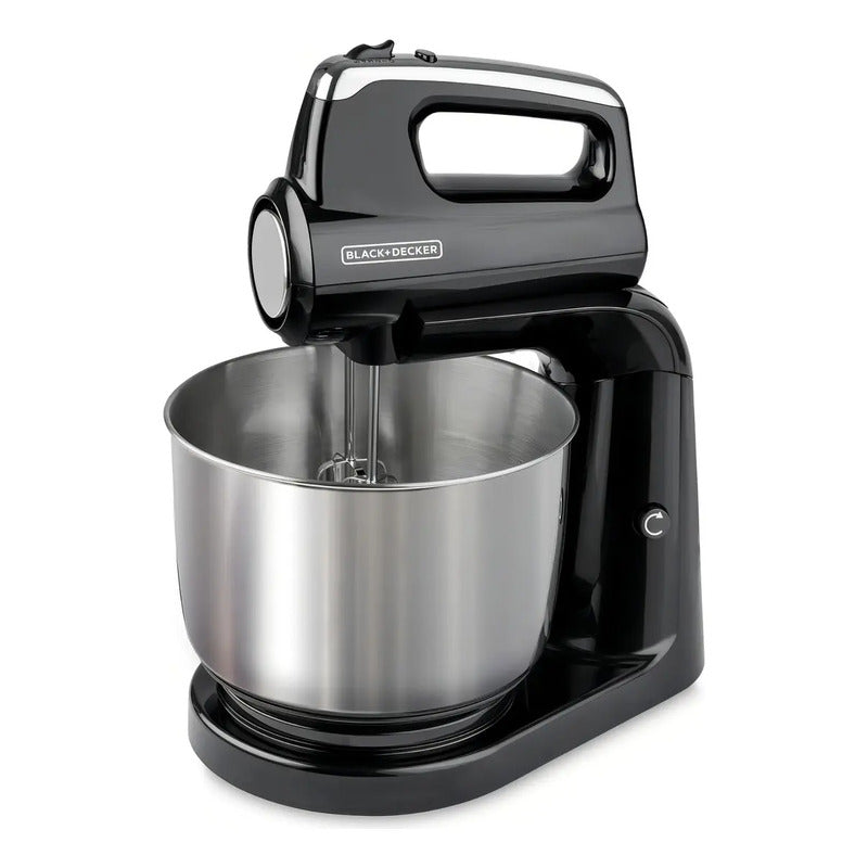 Batidora De Mano Black+decker Planetaria 2 En 1 Pedestal Color Negro Frecuencia 3