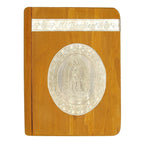 Set Para Bautizo Vela+concha+toalla+caja De Madera