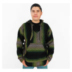 Suéter Poncho Canguro Artesanal Hoodie Acrilico Colores