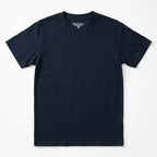 Playera Casual Básica Unisex Mod. 4148 Marca Skannda® Azul Oscuro Lisa M