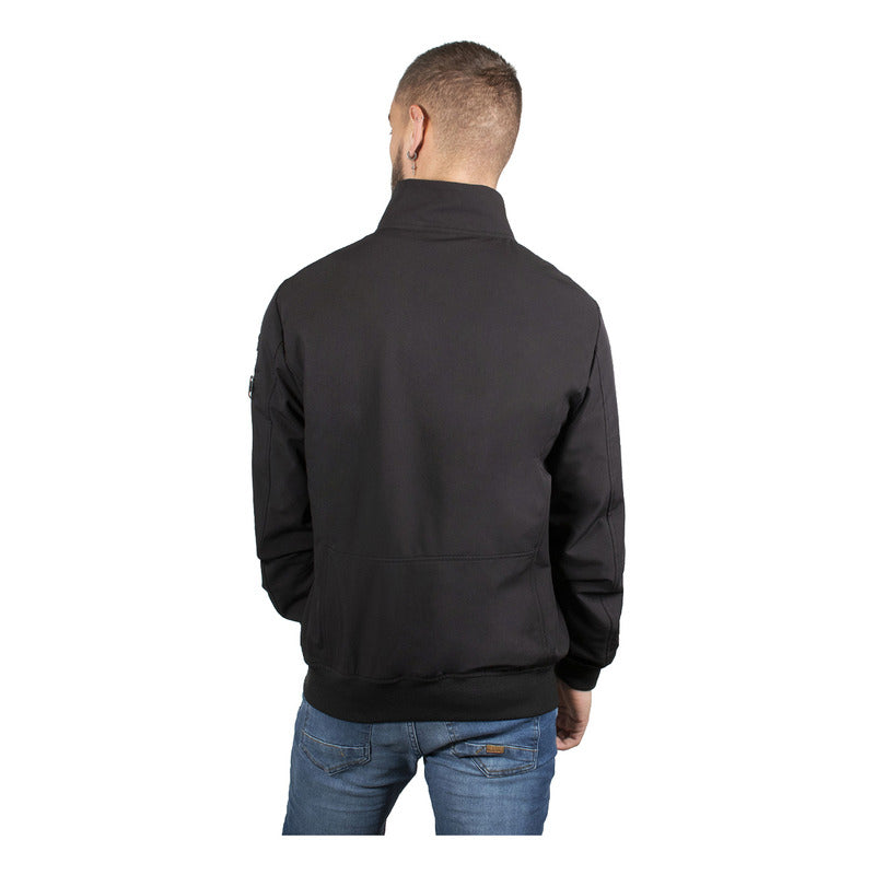 Chamarra Ligera Tipo Bomber Cw89-pol8728 Greenlander® Negro Xg Lisa