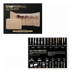 Set De Brochas 24pz Con Estuche Para Viaje True Makeup® Beige