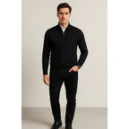 Suéter De Hombre De Punto Fino Con Cierre Mod.e55304 Bobois®
