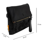 Cartera Crossbody Con Cierre Para Dama M.ji701 Jaime Ibiza® Negro Liso