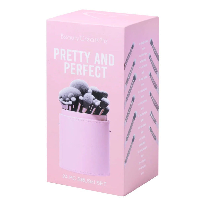 Set De Brochas 24 Pzas Vol. 2 Beauty Creations Color Pretty And Perfect