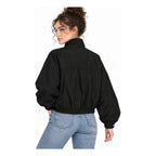 Sudadera Oversize Casual De Mujer 19402 Marca Camila Jones® M Negro Lisa