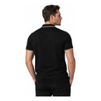Playera Polo Casual Con Cierre Para Hombre A61415 Bobois® Negro Liso M Lisa