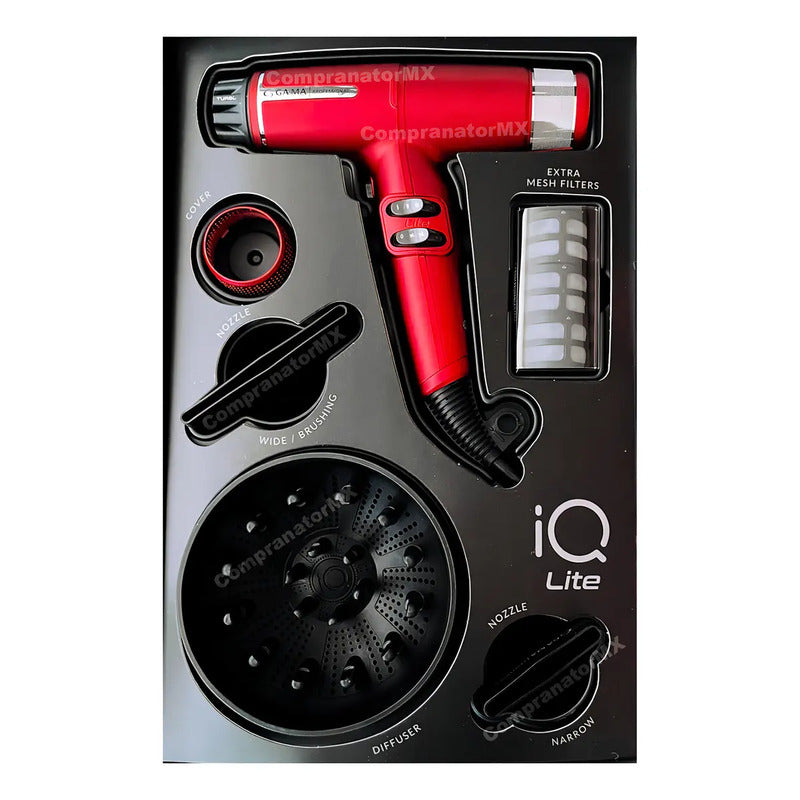 Secadora De Cabello Profesional Iq Perfetto Lite Gama Italy Color Rojo