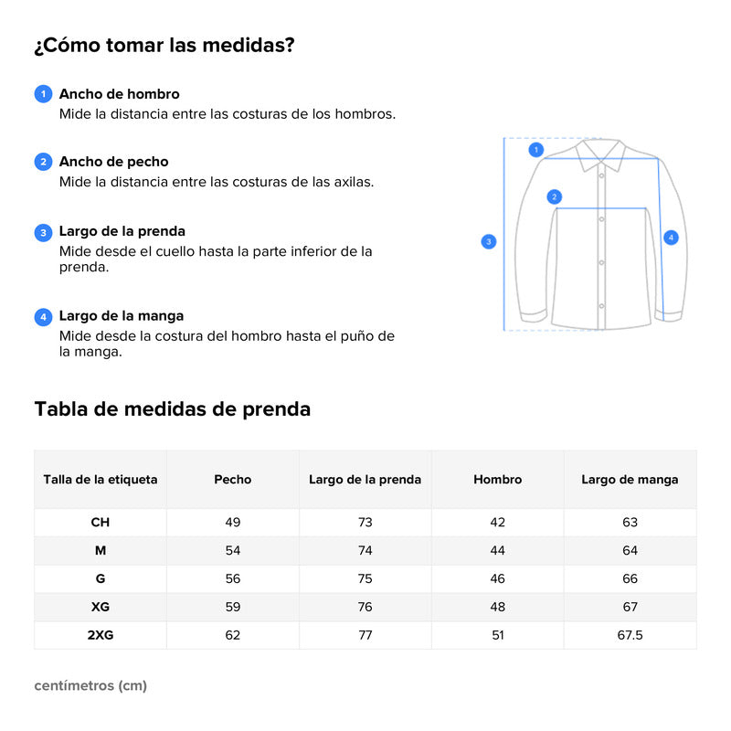 Camisa Para Hombre Manga Larga Regular Fit Marca Bobois®