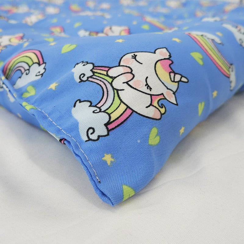 Tapete Estampado Y  Acolchado Transportadora Para Mascota