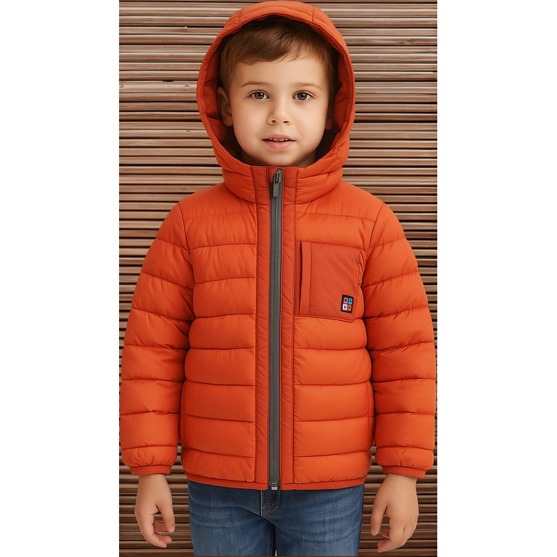 Chamarra Ligera Casual Para Niño Mod.4465 Marca Mayoral® Naranja Oscuro 6 Lisa