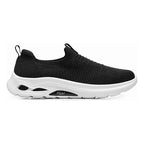 Tenis Urbano Slip On Para Mujer Mod135201 Marca Flexi® Negro Tejido 25.5 Mx