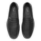 Zapato Mocasín Para Hombre Plantilla Anatómica 423003 Flexi® Negro Lisa 26,5 Mx