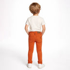 Pantalon Slim Fit Para Niño Mod.4559 Marca Mayoral® Naranja Liso 9 Años