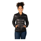 Chamarra Capitonada Mod.dw86-pol7096 De Pluma Greenlander® Negro M Lisa
