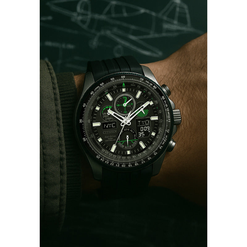 Reloj Analógico Para Hombre Eco Drive Jy8051-08e Citizen® Negro