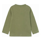 Playera Para Bebe Mod.2007 Marca Mayoral® Verde Musgo Animales Del Bosque 12 Meses Estampa Localizada