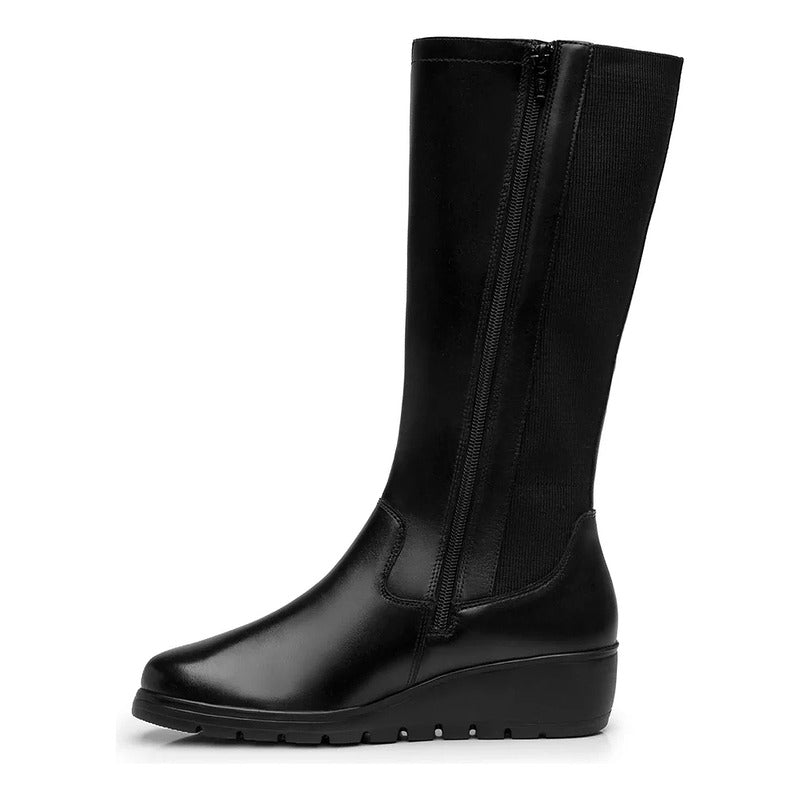 Bota Alta Para Dama Tacón 4 Cm Mod. 104829 Marca Flexi®