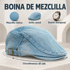 Boina Gorra Casual Retro Para Mujer Atemporal Mezclilla M Lisa
