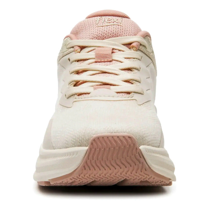 Tenis Deportivo Para Dama Mod.141301 Marca Flexi® Beige Traslucida 26 Mx