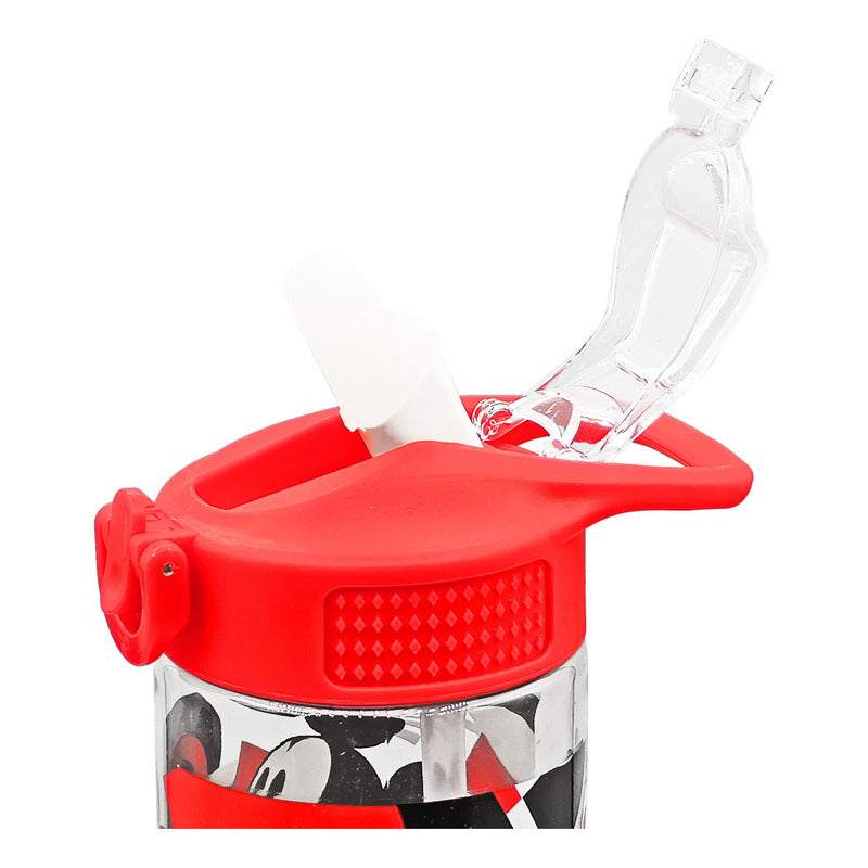 Botella De Agua Ligera Con Manija Para Niños Varios Diseños Mickey 1705-54