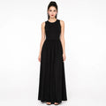 Vestido Largo Maxi Casual Para Mujer Mkmv0091 Makn & Co® Negro Lisa G