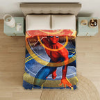 Cobertor Ligero Super Suave Matrimonial Diseños Providencia® Spiderman 850 G Multicolor