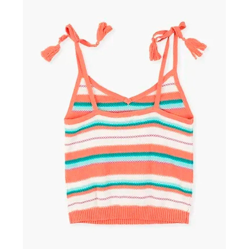 Blusa Corta Tejido Rayas Para Niña Mod.21g-1003al Losan®