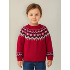 Suéter Jacquard Tejido Para Niña Mod.4358 Marca Mayoral® Rojo Tejido 7