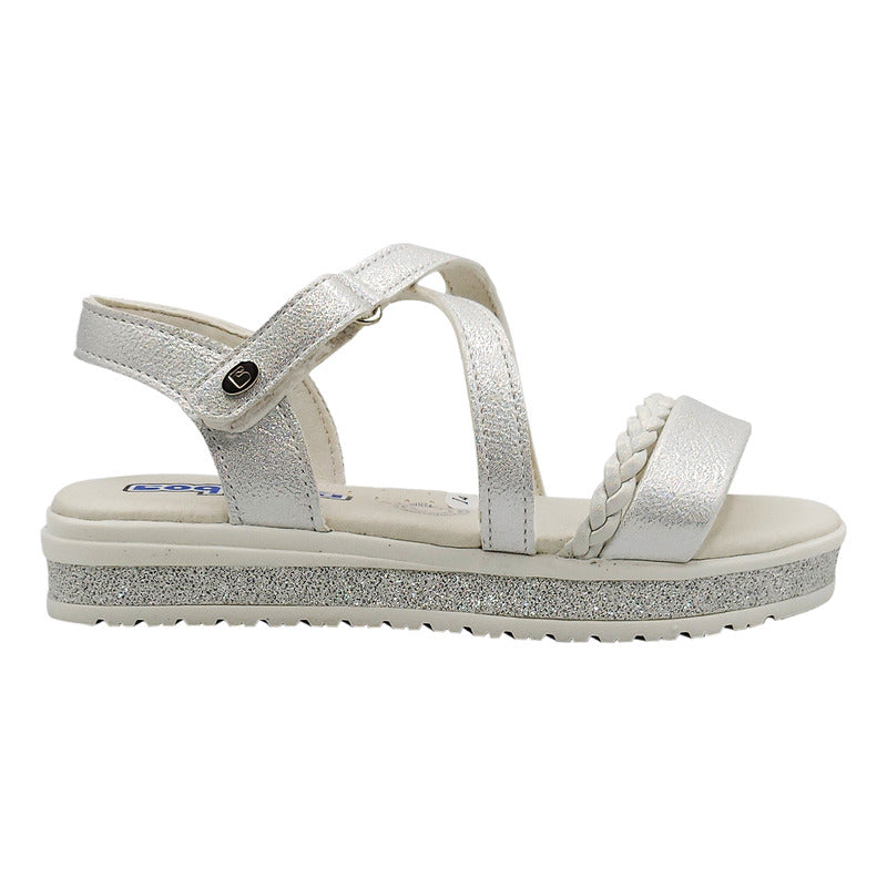 Sandalia Para Niña Mod.112316-y Marca Coqueta Y Audaz®