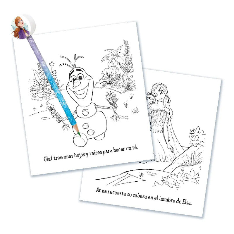 Frozen Cuentos Y Colores, De Disney., Vol. 1. Editorial Novelty Ediciones, Tapa Pasta Blanda, Edición 1 En Español, 2023