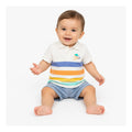 Playera Polo Para Bebé Mod. 1108 Marca Mayoral® Nata 6 Meses Rayas