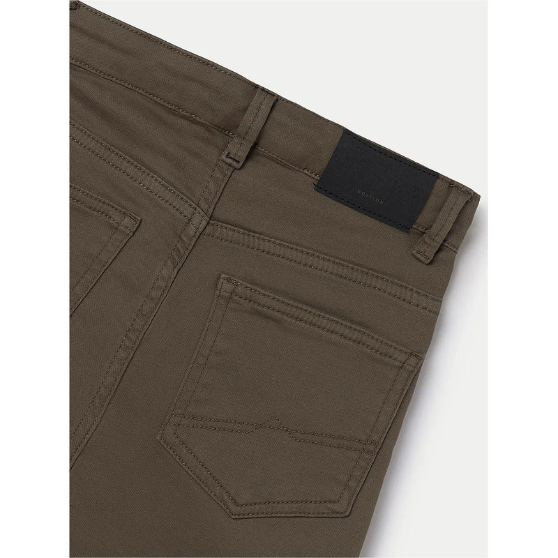 Pantalon Slim Fit Para Niño 7531 Marca Mayoral Nukutavake® Vison Lisa 16 Años