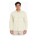 Chamarra Casual Para Hombre Mod. Ccli0224 Marca Lob® Hueso M Lisa