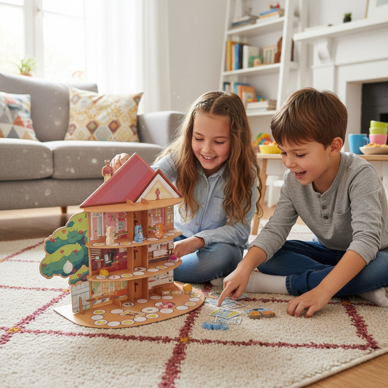 Juego De Mesa Bluey Casa De Juegos Novelty