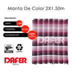 Cobija Mexicana Manta De Color 2x1.50m Económica