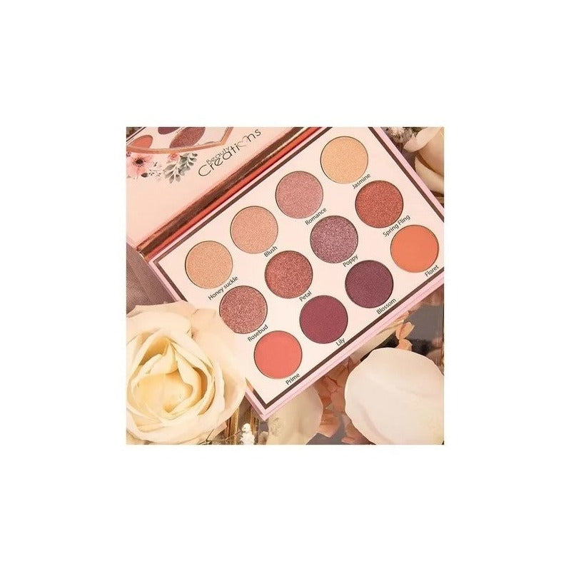 Eye Bloom -paleta De Sombras- De Beauty Creations Color De La Sombra Cálida