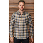 Camisa Para Hombre Manga Larga Cuadros Marca Bobois®