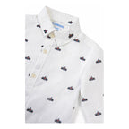 Camisa Estampada Para Niño Mod. 4121 Marca Mayoral® Blanco Carritos 3